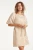 Korte-jurk-met-Bladprint-en-Lurex-stof-Dark-Sand-Gold-4.webp