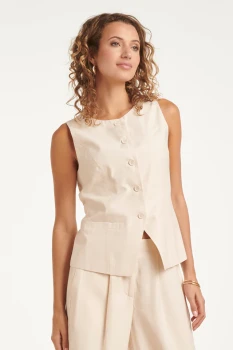 Elegant-Mouwloos-Gilet-Sand-4.webp